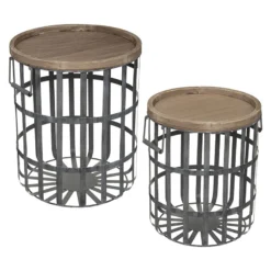 Ensemble De 2 Tables à Café Métal Facto Atmosphera