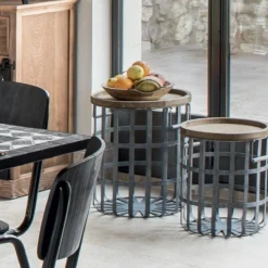 Ensemble De 2 Tables à Café Métal Facto Atmosphera 11 Ensemble De 2 Tables à Café Métal Facto Atmosphera -ATMOSPHERA Soldes ensemble de 2 tables a cafe metal facto atmosphera 5