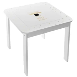 Ensemble Table + 2 Tabourets Enfant Blanc Doré Dream Atmosphera -ATMOSPHERA Soldes ensemble table 2 tabourets enfant blanc dore dream atmosphera 2