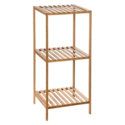 Etagère 4 Niveaux Salle Bain Varia Naturel Bambou -ATMOSPHERA Soldes etagere 4 niveaux salle bain varia naturel bambou 3