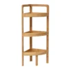 Etagère D'angle 3 Niveaux En Bambou