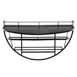 Étagère Murale Métal Bouteilles 68x41 Atmosphera -ATMOSPHERA Soldes etagere murale metal bouteilles 68x41 atmosphera 2
