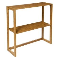 Etagère Murale 2 Niveaux Bambou 5Five -ATMOSPHERA Soldes etagere murale niveaux bambou 5five 2