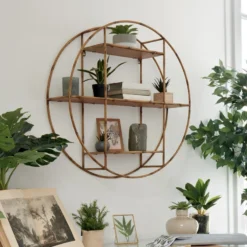 Etagère Murale Ronde D77 Asco Atmosphera -ATMOSPHERA Soldes etagere murale ronde d79 asco atmosphera 2