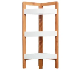 Etagère Salle Bain Angle Léa Bambou 3 Niveaux -ATMOSPHERA Soldes etagere salle bain angle lea bambou 3 niveaux 2