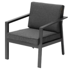 Fauteuil 1 Place Pavane Graphite Hespéride