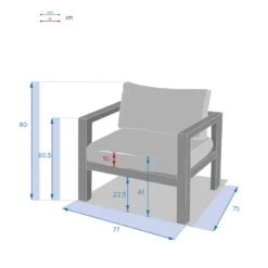 Fauteuil De Jardin Jauca Noisette / Gris Boisé Hespéride 5 Fauteuil De Jardin Jauca Noisette / Gris Boisé Hespéride -ATMOSPHERA Soldes fauteuil de jardin jauca noisette gris boise hesperide 2