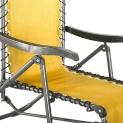 Fauteuil Détente D'extérieur Hespéride Silos Jaune Moutarde -ATMOSPHERA Soldes fauteuil detente d exterieur hesperide silos jaune moutarde 1 3