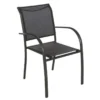 Fauteuil Empilable Piazza Hespéride Anthracite/graphite