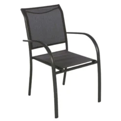 Fauteuil Empilable Piazza Hespéride Anthracite/graphite