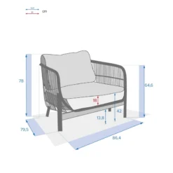 Fauteuil Extérieur 1 Place Deona Acacia Hespéride -ATMOSPHERA Soldes fauteuil exterieur 1 place deona acacia hesperide 5