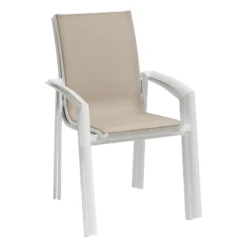 Fauteuil Extérieur Axant Lin/blanc Hespéride 5 Fauteuil Extérieur Axant Lin/blanc Hespéride -ATMOSPHERA Soldes fauteuil exterieur axant linblanc hesperide 2