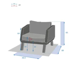 Fauteuil Extérieur Axiome Hespéride -ATMOSPHERA Soldes fauteuil exterieur axiome hesperide 3