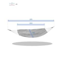 Hamac 150x307 Yaqui Bleu Canard Hespéride -ATMOSPHERA Soldes hamac 150x307 yaqui bleu canard hesperide 1 2