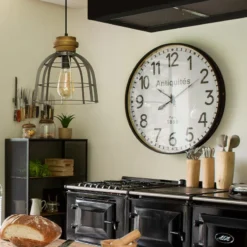 Horloge Bois Ceinture D92 Atmosphera -ATMOSPHERA Soldes horloge bois ceinture diam 92 cm atmosphera 2