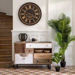 Horloge En Bois D77 Aedan Atmosphera -ATMOSPHERA Soldes horloge en bois d77 aedan atmosphera 2