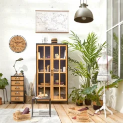 Horloge Métal Et Bois D58 Colonial Atmosphera -ATMOSPHERA Soldes horloge metal et bois d58 colonial atmosphera 3