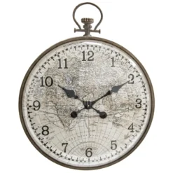 Horloge Métal Vitre Bombée D55 Cm Atmosphera