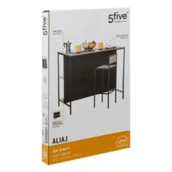 Ilot De Cuisine Métal Et Bois Aliaj 5Five -ATMOSPHERA Soldes ilot de cuisine metal et bois aliaj 5five 4