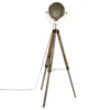 Lampadaire Métal Et Bois Ebor Bronze Atmosphera