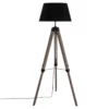Lampadaire Trépied Runo Noir Atmosphera H 145 Cm