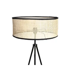 Lampadaire Trépied Yuca Abat-jour Cannage Ostaria -ATMOSPHERA Soldes lampadaire trepied yuka abat jour cannage ostaria 2