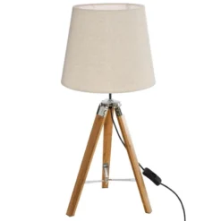 Lampe à Poser Bambou Trépied Runo Atmosphera