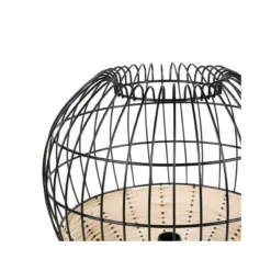 Lampe à Poser Calypso Boule Rotin Et Métal Ostaria -ATMOSPHERA Soldes lampe a poser calypso boule rotin et metal ostaria 2