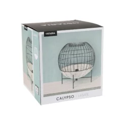 Lampe à Poser Calypso Boule Rotin Et Métal Ostaria -ATMOSPHERA Soldes lampe a poser calypso boule rotin et metal ostaria 3