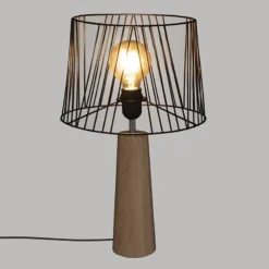 Lampe En Bois Et Métal H46 Joe Atmosphera -ATMOSPHERA Soldes lampe en bois et metal h46 joe atmosphera 2