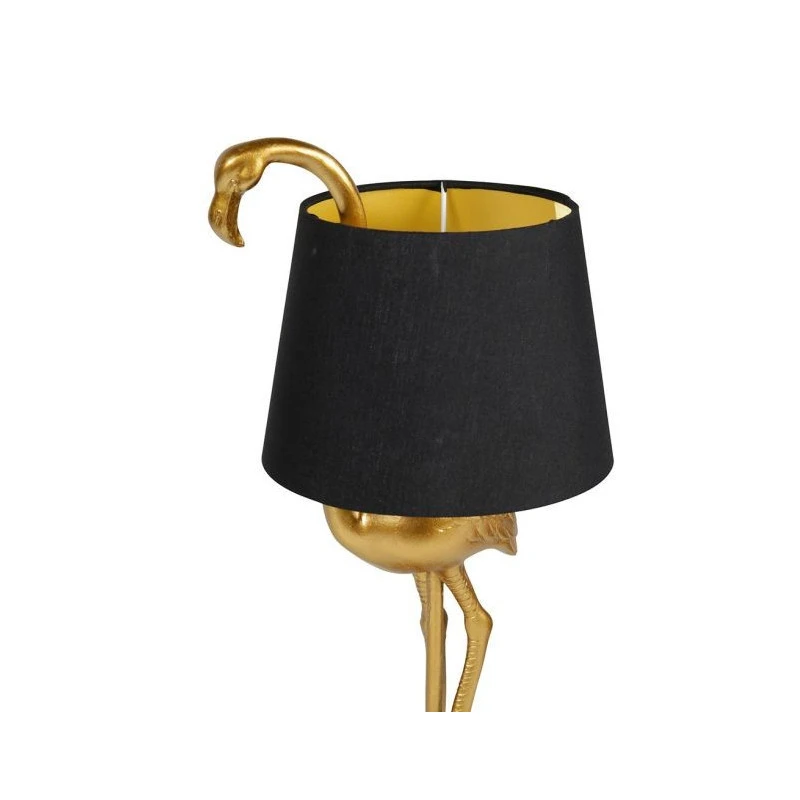 Lampe En Résine Dorée Domingo Flamant Rose Ostaria 4 Lampe En Résine Dorée Domingo Flamant Rose Ostaria – Image 4