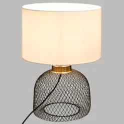 Lampe Grille Emie Noir Et Blanc Atmosphera -ATMOSPHERA Soldes lampe grille emie noir et blanc atmosphera 2