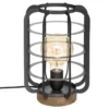 Lampe Métal Et Bois H28 Berry Atmosphera