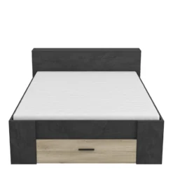 Demeyere Lit 140x190 Cm Pocket Naturel Et Noir -ATMOSPHERA Soldes lit 140x190 cm pocket naturel et noir 3