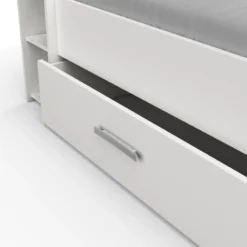 Demeyere Lit 140x190 Cm Pocket Blanc -ATMOSPHERA Soldes lit 2 places polly blanc 4