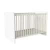 Demeyere Lit à Barreaux 60x120 Avec Sommier Reverso Blanc