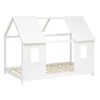 Lit Cabane Enfant Pin Blanc 90x190 Atmosphera