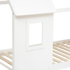 Lit Cabane Enfant Pin Blanc 90x190 Atmosphera -ATMOSPHERA Soldes lit cabane enfant pin blanc 90x190 atmosphera 1 4