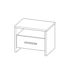 Demeyere Chevet Kansas 1 Tiroir 1 Niche -ATMOSPHERA Soldes lit colorado 2 personnes 160x200 cm 5