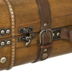 Lot De 2 Malles En Bois Atmosphera -ATMOSPHERA Soldes lot de 2 malles en bois atmosphera 3