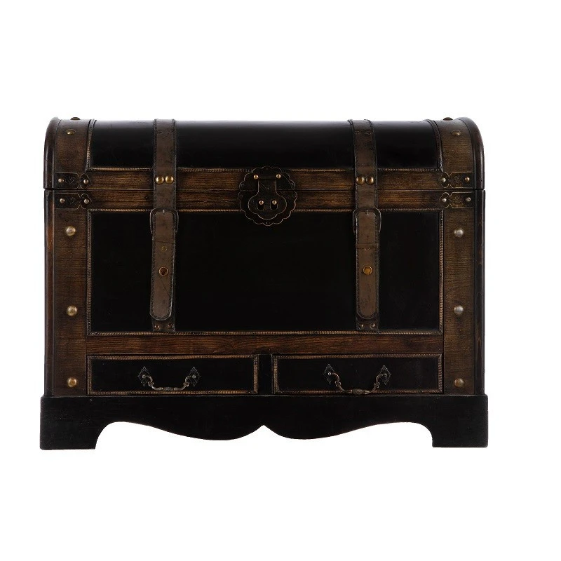 Lot De 3 Malles British Bois Atmosphera 2 Lot De 3 Malles British Bois Atmosphera – Image 2