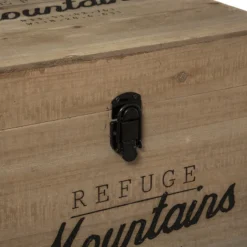 Lot De 3 Malles Carrés Bois Wild Atmosphera 9 Lot De 3 Malles Carrés Bois Wild Atmosphera -ATMOSPHERA Soldes lot de 3 malles carres bois wild atmosphera 3