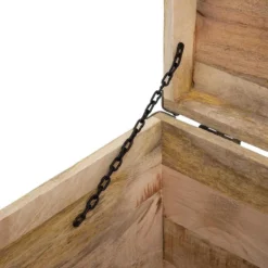 Malle Pouf Vintage En Bois Atmosphera -ATMOSPHERA Soldes malle pouf vintage en bois atmosphera 3