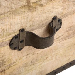 Malle Pouf Vintage En Bois Atmosphera -ATMOSPHERA Soldes malle pouf vintage en bois atmosphera 4