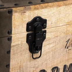 Malle Pouf Vintage En Bois Atmosphera -ATMOSPHERA Soldes malle pouf vintage en bois atmosphera 5