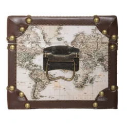 Malles Mappemonde - Lot De 4 - Atmosphera -ATMOSPHERA Soldes malles mappemonde lot de 4 atmosphera 2