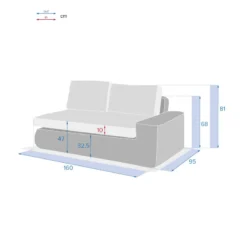 Méridienne Droite De Salon Savinia Coloris Tahini Hespéride -ATMOSPHERA Soldes meridienne droite de salon savinia coloris tahini hesperide 3