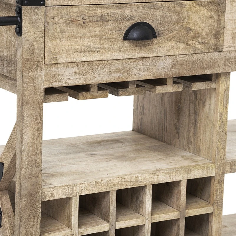 Meuble Bar 2 Tiroirs Sur Roues Silas Atmosphera 7 Meuble Bar 2 Tiroirs Sur Roues Silas Atmosphera – Image 7