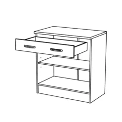 Demeyere Meuble Bas De Cuisine Blanc 2 Portes Mammy -ATMOSPHERA Soldes meuble bas de cuisine blanc 2 portes mammy 3