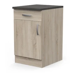 Demeyere Meuble De Cuisine Bas 1 Porte 1 Tiroir 50 Cm Paprika -ATMOSPHERA Soldes meuble de cuisine bas 1 porte 1 tiroir 50 cm paprika 1 4